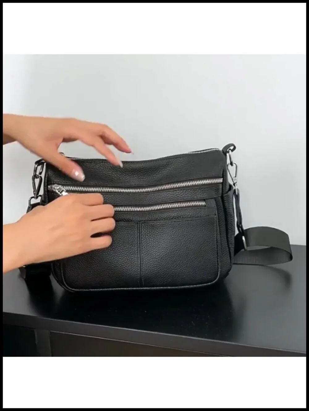 Genuine Leather Hobo Bag Large Crossbody Purse Shoulder Bag Trendy